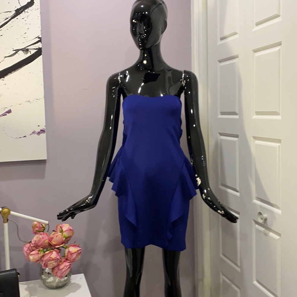 Blue cocktail dress